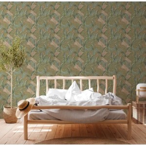 Khroma|Wallpaper with fine palm leaves on beige background|Wallpaper 2