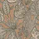 As Creation|Wallpaper boho floral style in terracotta brown|Ethnic