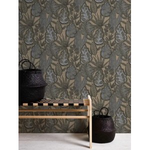 Papeldecor|Psychedelic grey cement Wallpaper|Wallpaper 2