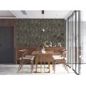 As Creation|Wallpaper boho floral style in brown tones|Retro