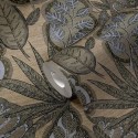 As Creation|Wallpaper boho floral style in brown tones|Retro