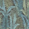 As Creation|Wallpaper tree ferns in black, blue, and green|Wallpaper