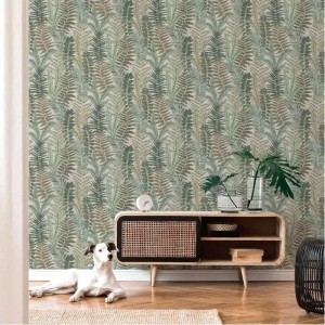 Architects Paper|Modern Scandinavian floral wallpaper in green|Floral 2