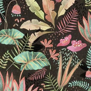Grandeco|Scandinavian-style floral blue wallpaper|Floral