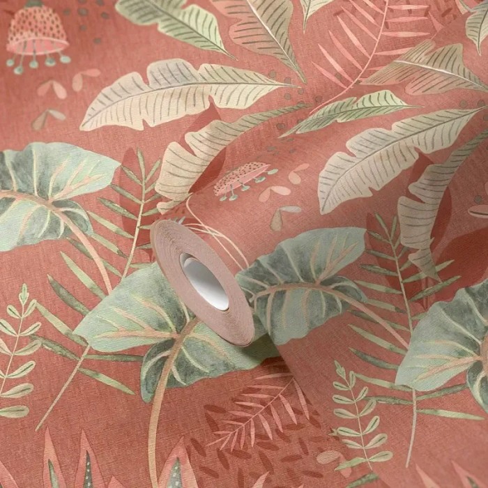 As Creation|Wallpaper mixed orange flowers|Modern