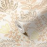 As Creation|Tapete Blumen im Boho-Stil in Weiß und Orange|Tapeten