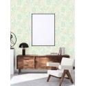 As Creation|Papier Peint fleurs style bohème vert|Papier Peint