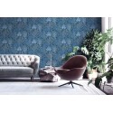 As Creation|Retro floral wallpaper in boho blue style|Modern