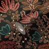 As Creation|Wallpaper retro flowers in black and multicolor|Modern
