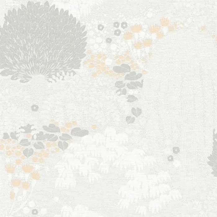 As Creation|Papel pintado jardín botánico floral gris claro|Papel Pintado