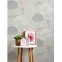 As Creation|Papier Peint jardin botanique floral gris clair|Papier Peint