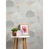 As Creation|Papier Peint jardin botanique floral gris clair|Papier Peint