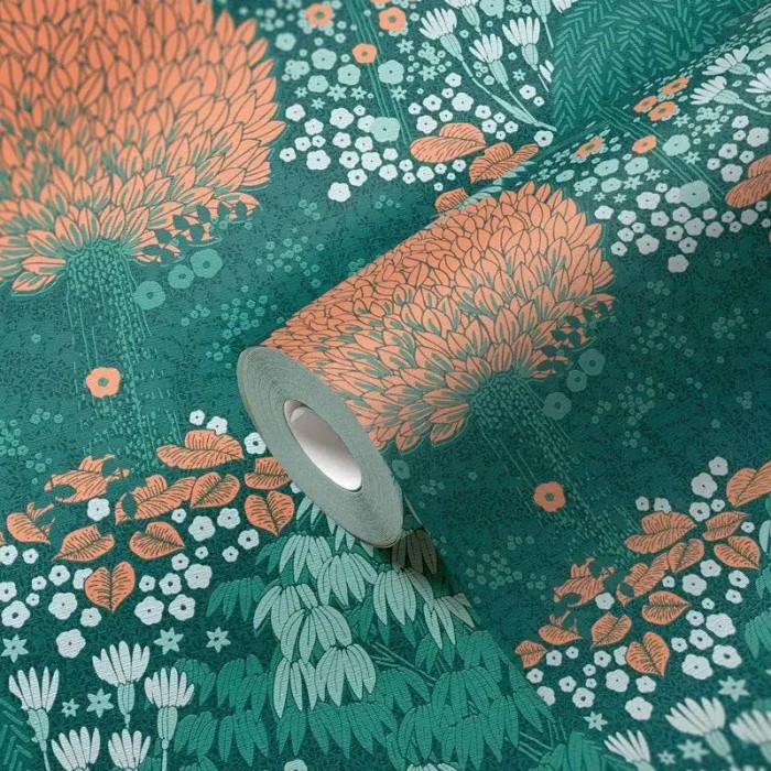 As Creation|Papier Peint jardin botanique floral vert|Papier Peint