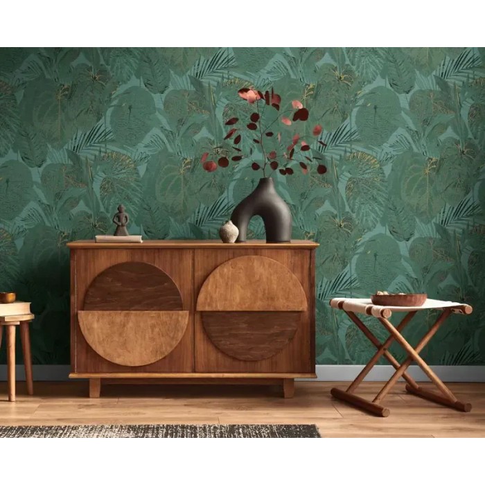 As Creation|Wallpaper large tropical green floral leaves|Wallpaper