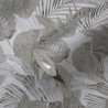 As Creation|Wallpaper large tropical floral gray leaves|Wallpaper