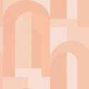 Architects Paper|Geometric wallpaper with plain orange arch design|Art Deco