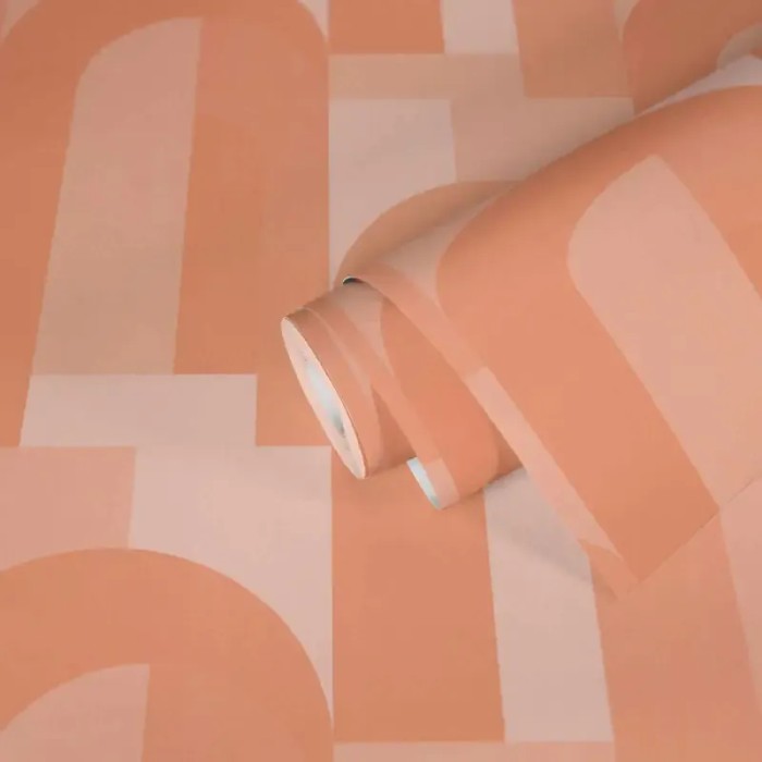 Architects Paper|Geometric wallpaper with plain orange arch design|Art Deco