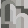 Architects Paper|Papel pintado geométrico gris y negro|Art Deco