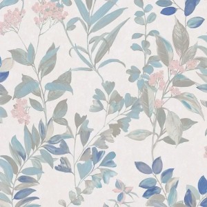 Casamance|Papel pintado floral amarillo y verde|Papel Pintado