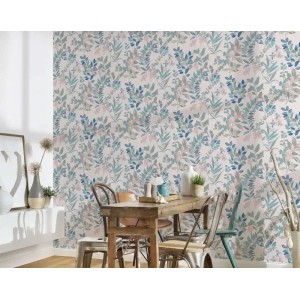Casamance|Papel pintado floral amarillo y verde|Papel Pintado 2