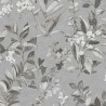 Architects Paper|Papier peint gris branches et feuilles effet aquarelle|Papier Peint