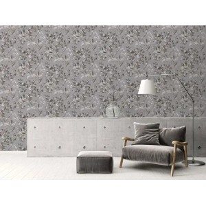 As Creation|Papel pintado azulejos piedra tipo mosaico gris beige|Papel Pintado 2