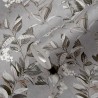 Architects Paper|Grey wallpaper with watercolor-style branches and leaves|Wallpaper