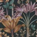 Architects Paper|Papier peint floral Art Déco noir|Art Déco