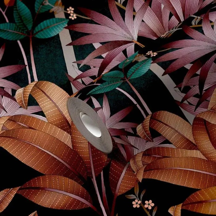 Papel pintado flores Art Decó negro - Architects Paper Arcade 391721