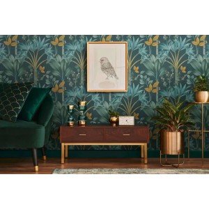 Casadeco|Florale Tapete mit wilden Meerlavendelsträußen|Blumen 2
