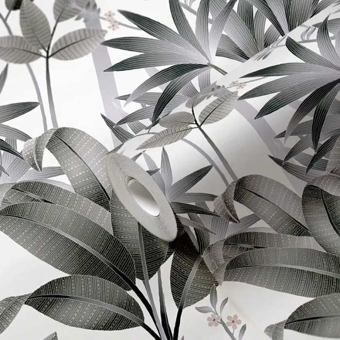 Architects Paper|Blumentapete Art Déco grau|Tapeten