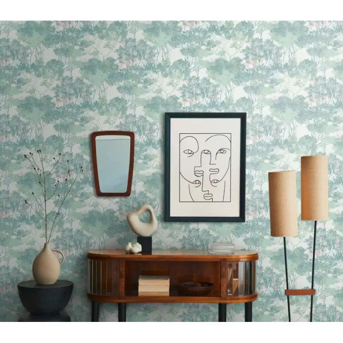 Architects Paper|White and green jungle tree wallpaper|Wallpaper
