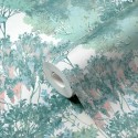 Architects Paper|Papier peint jungle arbres blanc et vert|Papier Peint