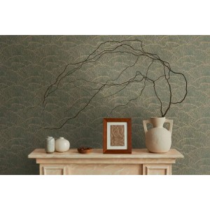 Eijffinger|African tapestry wallpaper in cream white with metallic reliefs|Wallpaper 2