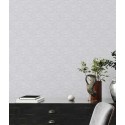 Architects Paper|Abstrakte Waldtapete weiß und silber|Minimalistisch