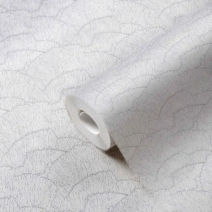 Architects Paper|Abstract forest wallpaper in white and silver|Minimalist