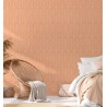 Architects Paper|Salmon pink geometric wallpaper with metallic arches|Art Deco