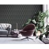 Architects Paper|Papier peint géométrique noir et or métallisé|Art Déco