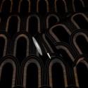 Architects Paper|Geometric wallpaper in black and metallic gold|Art Deco