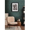 Architects Paper|Blue, green and gold geometric wallpaper with metallic arches|Art Deco