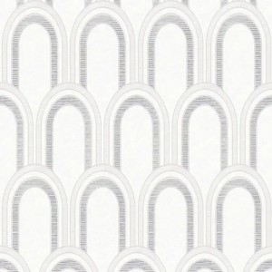 Casamance|Wallpaper wood raffia geometric ochre|Geometric