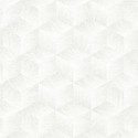 As Creation|Wallpaper modern geometric white cubes|Wallpaper