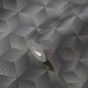 As Creation|Modern black geometric wallpaper|Modern