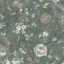 As Creation|Papier Peint fleurs sauvages rustique vert|Papier Peint