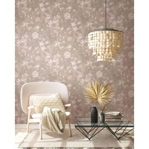 Elitis|Dark brown concentric ring wood wallpaper|Wallpaper 2