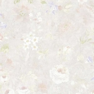 As Creation|Tapete rustikale Wildblumen in Braun und Rosa|Tapeten
