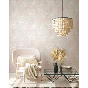As Creation|Tapete rustikale Wildblumen in Braun und Rosa|Tapeten 2