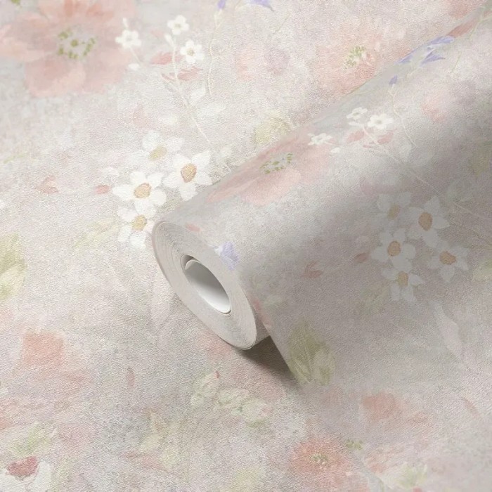 As Creation|Rustic floral pastel-toned wallpaper|Wallpaper