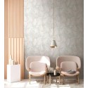 As Creation|Papier Peint style floral blanc et gris|Papier Peint