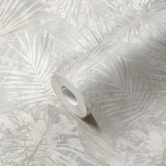 As Creation|Wallpaper white and gray floral style|Wallpaper